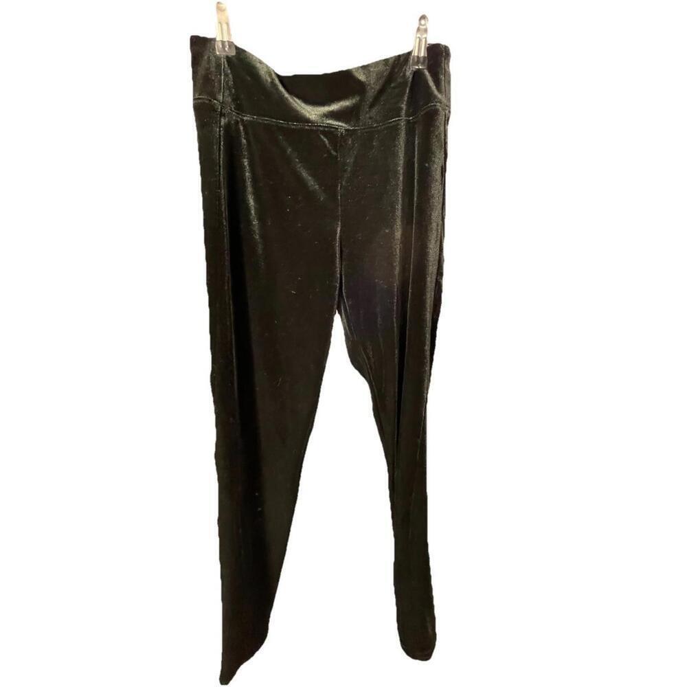 Gap Activewear Leggings Women M Black High Rise Velvet Capri Pull On Skinny